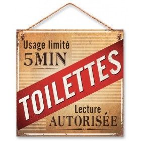 Dérouleur papier WC humoristique 'Messages' (Je suis au bout du rouleau) -  15x125 cm - [R2336]