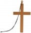 Grande Croix de prêtre dorée 23 cm