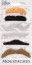 Set de 6 moustaches coloris naturels