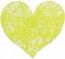 Chaks 0214-11, Sachet de 100 Coeurs Romance, Vert lime