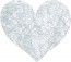 Chaks 0214-80, Sachet de 100 Coeurs Romance, Argent