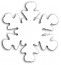 Chaks 0217-97, Sachet de 14g de Flocons Holographiques 2cm, Blanc