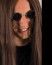 Lunettes style John Lennon, hippy noires