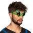 Lunettes plastique ALIEN vertes