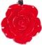 Chaks 0306-02, Sachet de 6 Roses en résine 2,5cm sur pince, Rouge