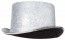 Chapeau Haut de Forme LUXE, Argent brillant