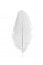 Chaks 0718-00, Sachet de 2 Plumes d'Autruche 30-35cm, Blanc