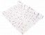 Chaks 0851, Chemin de table paillettes blanc Confettis rouge-gris