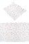 Chaks 0851, Chemin de table paillettes blanc Confettis rouge-gris