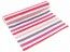 Chaks 0857, Chemin de table Stripes paillettes, Gris-Rouge-Rose