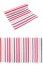 Chaks 0857, Chemin de table Stripes paillettes, Gris-Rouge-Rose