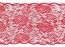 Chaks 1021-02, Ruban de table Dentelle motif Rose 17cmx5m, Rouge