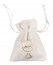 Chaks 10380, Sachet de 4 Bourses velours Communion, Blanc/Or