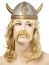 P'TIT Clown re11101 - Casque de viking adulte, cornes courtes