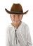 Chapeau Cowboy enfant feutre, Marron