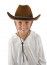 Chapeau Cowboy enfant feutre, Marron