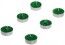 Set de 6 Bougies chauffe-plat paillettes, vert Jungle