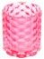 LOT de 8 Photophores Porte-bougie Bradley verre 8,8cm Framboise