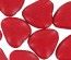 Sachet 250g dragées COEUR GM chocolat 2cm - ROUGE brillant