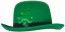 Grand Chapeau Melon feutre rigide Saint Patrick vert