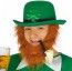 Grand Chapeau Melon feutre rigide Saint Patrick vert