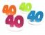 Chaks 20004, Set de 4 Marque-places Anniversaire 40 ans