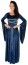 P'TIT Clown re22707 - Costume robe médiéval bleue taille S/M