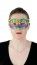 P'TIT Clown re25510 - Loup vénitien plastique, Arlequin, violet, vert et or