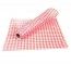 Chemin de Table élégance Vichy rouge 5m