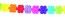 Guirlande fleur Flower Power, multicolore