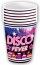 Lot de 6 Gobelets carton Disco Fever 24cl
