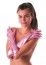 Party Pro 33334, Gants longs métal 45 cm rose, adulte