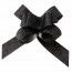 SANTEX 3557-18, Sachet 10 petits noeuds automatiques flower pailletés, noir