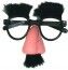 P'TIT Clown re40603, Lunettes plastique Groucho, Nez, moustache et sourcils poilus