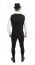 P'TIT Clown re43913 - Gilet sans manches en tissu noir, taille adulte L/XL