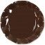 Chaks 45UZ, Lot de 5 grandes sous-assiettes de présentation 32,4cm Chocolat