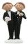 Figurine Mr & Mr, Couple de mariés Hommes 10cm