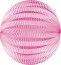 Party Pro 50220M, Lampion rond Rose 20 cm