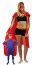 P'TIT Clown re50701, Costume adulte super héros, rouge