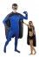 P'TIT Clown re50702, Costume adulte super héros, noir