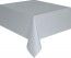 Nappe plastique rectangle, Argent