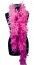 Boa en plumes, fuchsia 1m80