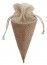 SANTEX 5292-26, Sachet de 4 CORNETS en jute avec lacet, naturel
