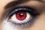 Lentilles de contact (sans correction) , Manson, œil rouge cerclé noir, la paire