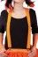 P'TIT Clown re56005 - Bretelles, largeur 3.5 cm, Orange fluo