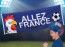 Grande BANNIERE Football ALLEZ FRANCE 2m20