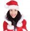 P'TIT Clown re65302 - Bonnet Père Noël rouge avec filaments argents, lumineux