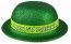 P'TIT Clown re66080 - Chapeau plastique melon Paillettes, vert St Patrick