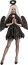 P'TIT Clown re66095 - Déguisement adulte femme ange noir taille L/XL