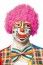 P'TIT Clown re68001 - Perruque pop rose